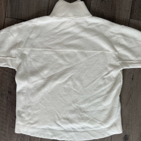 Free People Afterglow Mock Neck Sweater Ivory XS - Picture 6 of 9